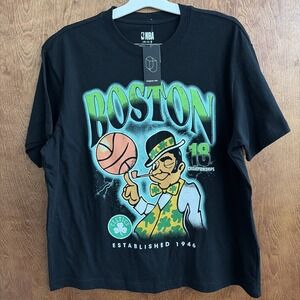 Men's Black NBA Boston Celtics 18 Championships T-shirt - Size L